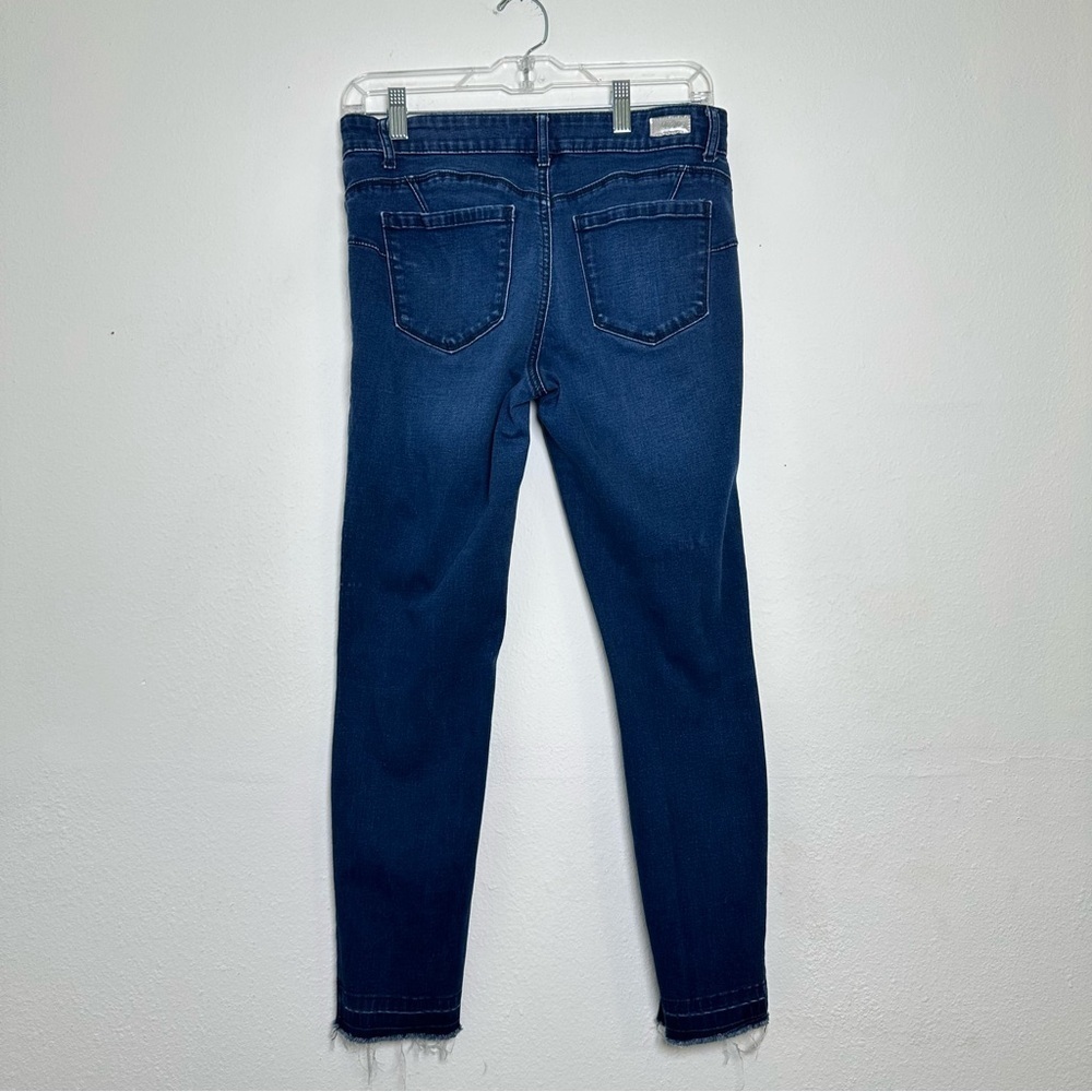 Juicy Couture Y2K Los Angeles California Dark Blue Distressed Skinny Jeans - Picture 2 of 13